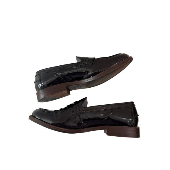 Johnston and Murphy Gwynn Black Patent Penny Loafers, 8 - Picture 6 of 10